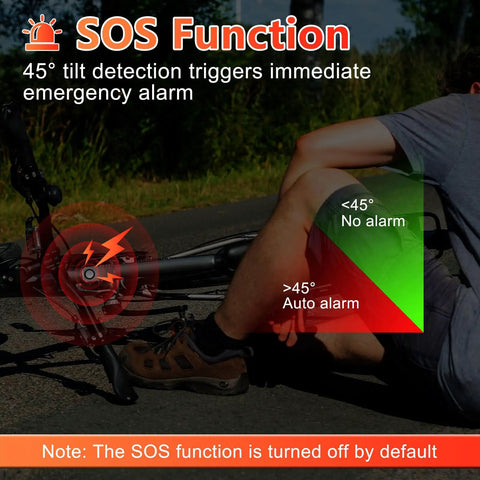 Bike Alarm With Remote 113dB Super Loud Siren Anti Theft That Scares Off Thieves Vibration Motion Sensor For Bicycle E Bike Scooter Motorcycle IP65 Waterproof Security System