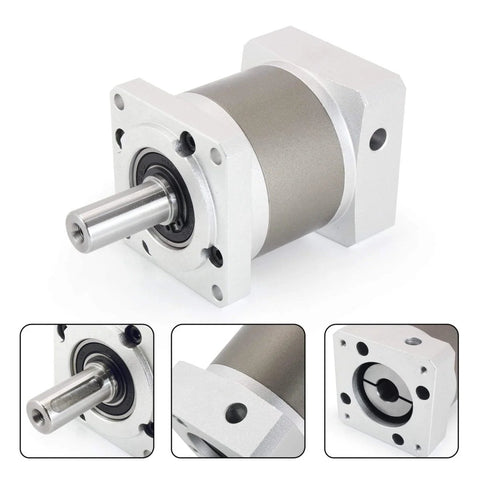 NEMA 23 Stepper Motor Planetary Gearbox Speed Reducer 50:1 IP65 With 7 Arc-Min Backlash 8mm Shaft 57mm Flange 3000 RPM