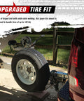 Heavy Duty Trailer Spare Tire Carrier Mount for Utility and Boat Trailers Holds Up To 120 Lbs on trailer tongue