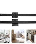 Heavy Duty Drawer Slides for Cabinets and Closets 1 Pair 20 Inch Long 35mm Wide 20kg Load Concealed Ball Bearing Sliding Rail set