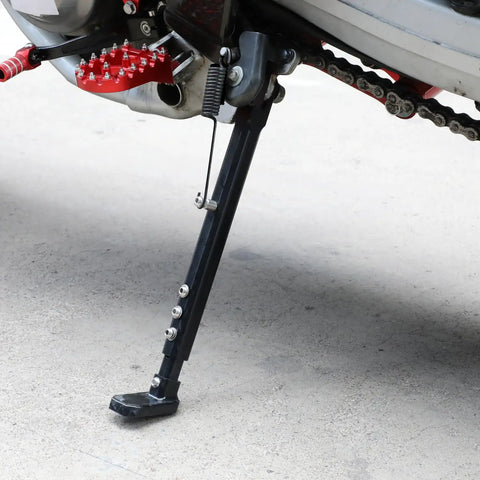 7075 Aluminum Dirt Bike Kickstand Adjustable Side Stand For CRF250L CRF250X Rally Models 2012 Through 2023 Black Lightweight Rustproof