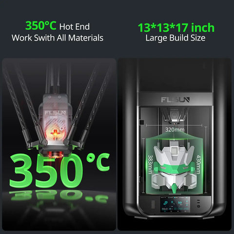 Delta 3D Printer Rocking Ridiculously Fast 1200MM Per Second Feeds, Fully Auto Bed Leveling, Mega 13X13X17 Inch Printing Zone, Built Tough On An All Metal Frame And Runs Super Quiet With Zero Hassle Setup