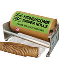 Pro Grade 20 Inch Wide Honeycomb Paper Dispenser Packing Station With Mechanical Expander showing metal frame and honeycomb paper roll.