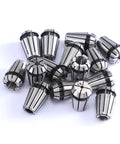 Pro Grade Complete 19 Piece Spring Collet Set With M14 Threaded Clamping Nuts For CNC Engraving Milling Lathe Tools ER11 Precision Collets