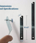 Hella Durable T Head Security Wrench For Picture Frame Installation With Tough Steel Build Perfect For Hotels Galleries And Quick Diy Fixes Anyone Can Crush Today showing dimensions 10 inch and 6.5 inch wrenches