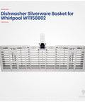 Silverware Basket Assembly For Whirlpool Dishwashers Easy Install Pro Grade Durable Fits 1060509 AH973489