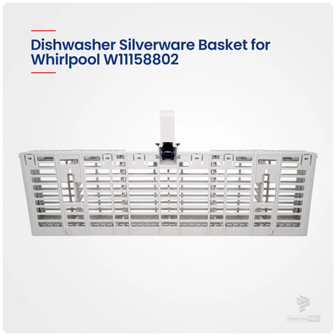 Silverware Basket Assembly For Whirlpool Dishwashers Easy Install Pro Grade Durable Fits 1060509 AH973489