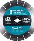 9 Inch Diamond Blade Segmented General Purpose for Concrete Block Brick Pavers and Roof Tiles Built Tough Pro Grade for Faster Cutting and Longer Life with 13mm Segments