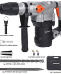 Heavy Duty SDS Max Rotary Hammer Drill With Vibration Control And Safety Clutch 13 Amp Powerhouse With Accessories