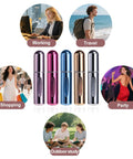 Super Portable Mini Refillable Perfume Atomizer Bottles Set - 5 Pack Of Travel Size 5ml Spray Options With Handy Bag for various scenarios