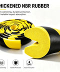 Self Adhesive L Shaped Foam Corner Protector High Density Anti Collision Edge Guard With Yellow Warning for garage and warehouse