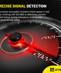 Close-up of a speedometer showing precision wheel speed detection for ABS. Rear Abs Wheel Speed Sensor Left And Right Pair Fits 2007 2017 Jeep Wrangler 2008 2012 Jeep Cherokee 2007 2011 Dodge Nitro 2 Pcs Straight Forward Swap Quick Install Street Tested Built Tough.