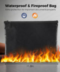 Waterproof fireproof bag for Beefy Fireproof Safe Box 1.2 Cub Digital Safe Waterproof With Combination Lock And LED Keypad Includes Fireproof Bag