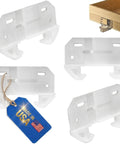 Plug And Play Rear Drawer Slide Guides Four Pack For One Quarter Inch Rails T Shape Center Mount Wood Track Heavy Duty Plastic Back Plates