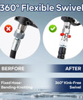 Stainless Steel M22 14mm Pressure Washer Swivel Joint 360 Degree Rotation Eliminates Hose Twist And Kink Universal Connect Hose Adapter For Easy Outdoor Cleaning on pressure washer hose