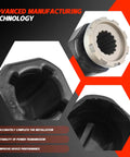Close-up of hub kit replacement for Flo Torq II that fits Mercury MerCruiser Alpha One Bravo One outboard props 60 to 300 HP.