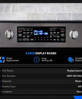 Premium LED Display Board Replacement For Samsung Electric Range Ovens And Stoves, Fits NE59J7850WS, Installed View