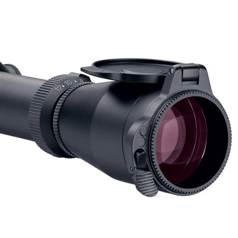 Alumina Flip-Back Lens Cover Kit For 40mm Objective And Eyepiece - Standard EP - Fits Post-2004 Riflescopes, Includes Eyepiece And Objective Covers, Durable Aluminum Construction For Quick Field Shield on rifle scope