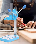 Heavy Duty Electric Drill Stand Precision Machined Rotatable Mini Drill Press For Wood Plastic 40cm Cast Aluminum Base on workbench.
