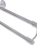 Tribecca 30 Inch Double Towel Bar In Polished Chrome Solid Brass Concealed Mount Hardware Two Bar Design Maximizes Wall Space
