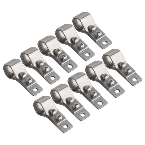 Adjustable SS304 Stainless Steel Pipe Clamps For Sunshade Net Installation Built To Last Heavy Duty Rust Resistant Brackets For 16mm To 26mm Poles Garden Greenhouse Patio Shade Structure Hardware 10 Pack