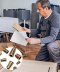 165 Piece Wood Threaded Inserts Nuts Kit URLWALL M4 M5 M6 M8 Sizes With Hex Socket Drive For Furniture Repair And DIY Projects
