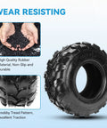 19x7-8 Street Tubeless ATV Go Kart UTV Tire featuring knobby tread pattern and high-quality rubber material