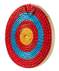 Traditional 3-Layer Straw Archery Target Hand Made For Outdoor Practice, 20 Inch Solid Core With 2.3 Inch Thickness, Lightweight 6.2 Lb
