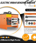 Job Site Ready 1/4 To 1 Inch Electric Rebar Bender With Dual Foot Switch For Heavy Duty Construction Tasks And Effortless 0 To 180 Degree Steel Bending 1700 Watt Beast control panel with multiple angle settings.