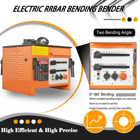Job Site Ready 1/4 To 1 Inch Electric Rebar Bender With Dual Foot Switch For Heavy Duty Construction Tasks And Effortless 0 To 180 Degree Steel Bending 1700 Watt Beast control panel with multiple angle settings.