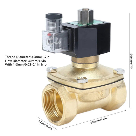 Heavy Duty Brass Solenoid Valve Normally Open With Manual Override Badass Flow For Plumbing Automation And Fluid Control AC110V Direct Acting Diaphragm Design Top Shelf Reliability No Sweat Install
