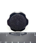 3/8 In Thumb Screws With Black Clamping Knobs And Hex Bolts, 304 Stainless Steel, ergonomic black clamping knob top view