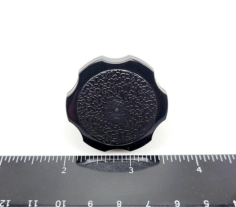 3/8 In Thumb Screws With Black Clamping Knobs And Hex Bolts, 304 Stainless Steel, ergonomic black clamping knob top view