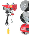 Heavy Duty 1760 Lb Electric Hoist With Remote Control 110V Overhead Winch Steel Cable Built For Industrial Warehouses Construction Sites