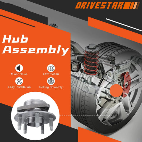 Wheel Hub And Bearing Assembly With ABS Encoder For Front And Rear Use On 2008-2019 Cadillac CTS, 2010-2016 Chevy Camaro