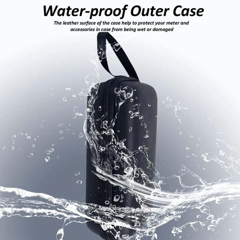 Kickass Waterproof Eva Hard Shell Multimeter Case With Secure Zipper And Stretchy Inner Mesh Pouch For Stowing Testers Meters Tools And Little Parts Around Town wet surface splash