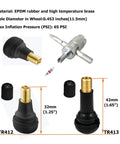 Tire Spoon Lever Kit For Dirt Bikes Motorcycles ATVs And Lawn Mowers With TR412 TR413 valve stems detail