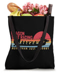 Dragon Boat Tote Bag For Paddlers And Crew Fans Who Live For Racing Regattas, black tote with dragon boat motif, groceries inside