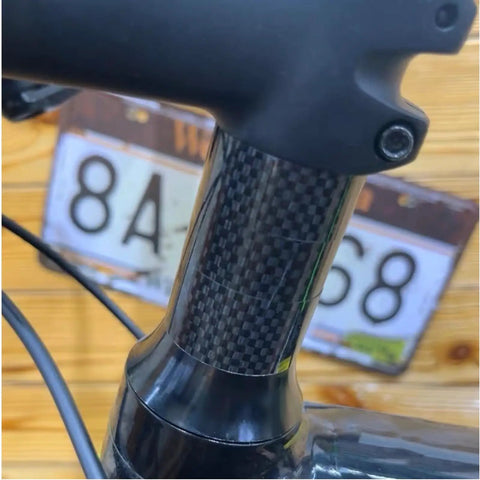 Carbon Fiber Headset Spacers Set For One And One-Eighth Inch Stems, 12 Pcs With 2mm 3mm 5mm 10mm Spacers, Perfect Dope Upgrade.