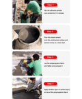 Steps showing application of Straight Up Heavy Duty Polyethylene Waterproof Membrane Roll For Roofing Felt Underlayment