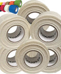 Pro Drumstick Grip Tape Six Pack With Tight Anti Slip Control And Soft White Cotton Gauze That Locks Your Sticks In Tight For Absolutely Sick Performance Made In Usa, six rolls of white grip tape.
