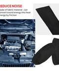 2 In 1 Heat Shrink Braided Sleeving Fabric Tubing for Irregular Shape Hoses and Cables shown under car hood