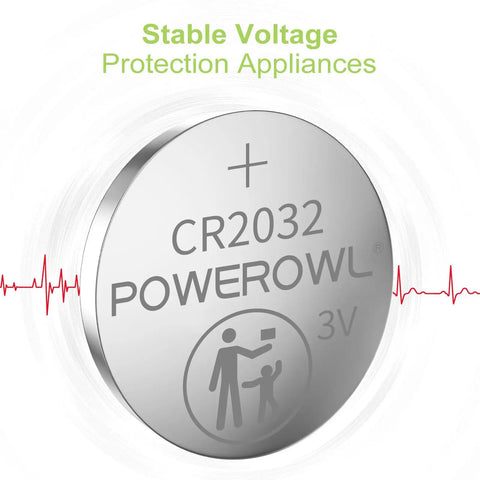 Straight Up Heavy Duty Cr2032 Batteries 20 Pack 3 Volt Coin Cell power supply with stable voltage for devices.