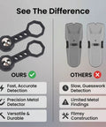 Aolidsive 2 Pcs Magnetic Stud Finder Portable Handheld Wall Stud Detector comparison image showing features and benefits.