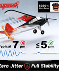 Beefed Up Mini Servo Set With Metal Gear And Shaft 9g Digital Micro Servo 1.9 Kg Cm Torque in RC plane illustration