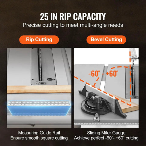 10 Inch Electric Table Saw Rips Wood And Plastics Like Butter With Powerful Motor Dust Port And 25 Inch Rip Capacity Perfect For DIY Woodworking Projects That Need Clean Precise Cuts Every Time