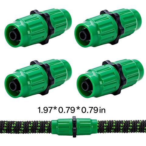 Ultimate 2026 Expandable Garden Hose Repair Kit Features Universal Female And Male Connectors That Fix Leaky Hoses In Minutes For Most 3/4 Or 5/8 Inch Water Lines Up To 100 FT Including Retractables And Plastic Models Perfect Green Solution. Green ABS garden hose repair coupler, 1.97 x 0.79 x 0.79 in