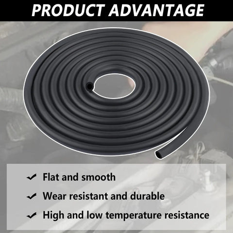 Fuel Line Repair Kit With 9.85 Ft 1/4 Inch Inner Diameter Rubber Gas Hose Coiled with Durability Features