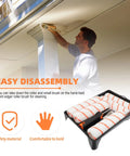 Pro Level Heavy Duty Paint Roller Brush Set With Comfortable Tpr Rubber Grip And Sturdy Steel Tray Frame for easy disassembly and cleaning.