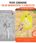 Comparison of two silhouettes showcasing Premium Half Inch AR500 Steel Shooting Target For Outdoors with paint application.